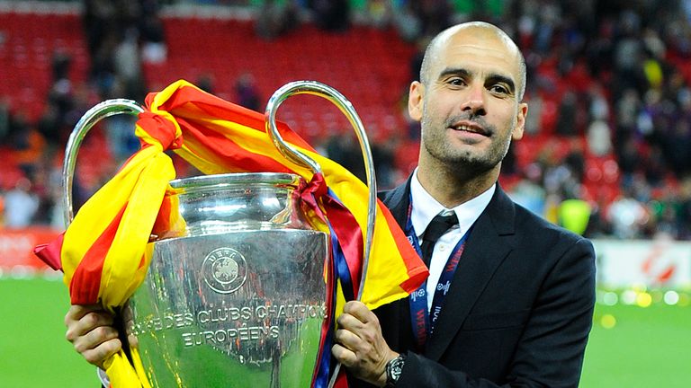 Guardiola later led Barcelona to two Champions League titles, including the 2011 version against Manchester United