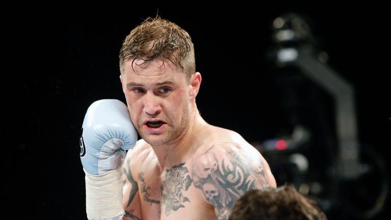 Ricky Burns during the WBA Super-Lightweight world title bout against Michele Di Rocco