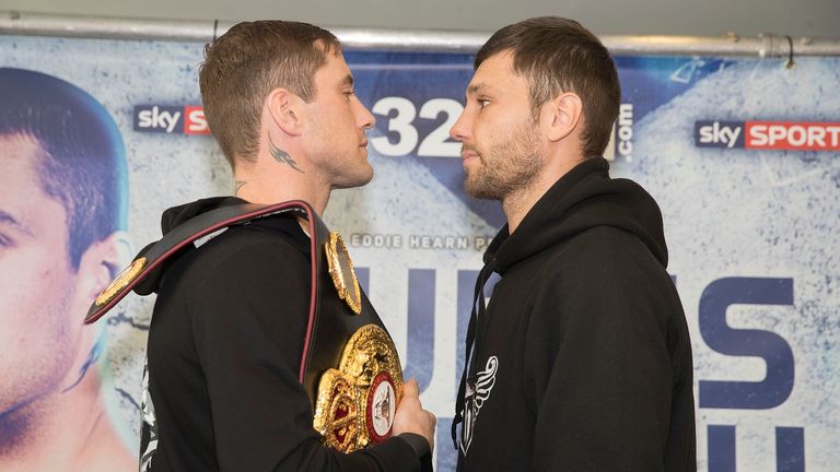 Ricky Burns (left) expects home fans to create a hostile atmosphere during his fight with Kiryl Relikh (right)