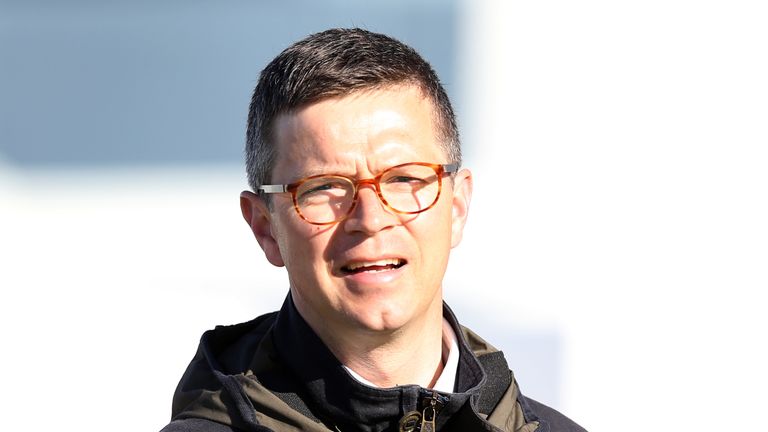 Trainer Roger Varian during the Investec Derby Breakfast with the Stars, at Epsom Downs. PRESS ASSOCIATION Photo. Picture date: Tuesday May 24, 2016. See P