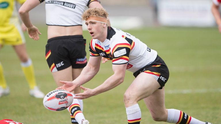 Adam O'Brien, pictured in action for Bradford last season, scored two tries in the opening 22 minutes against Sheffield