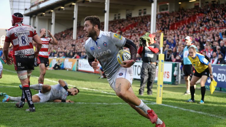 Matt Banahan scores Bath's second try