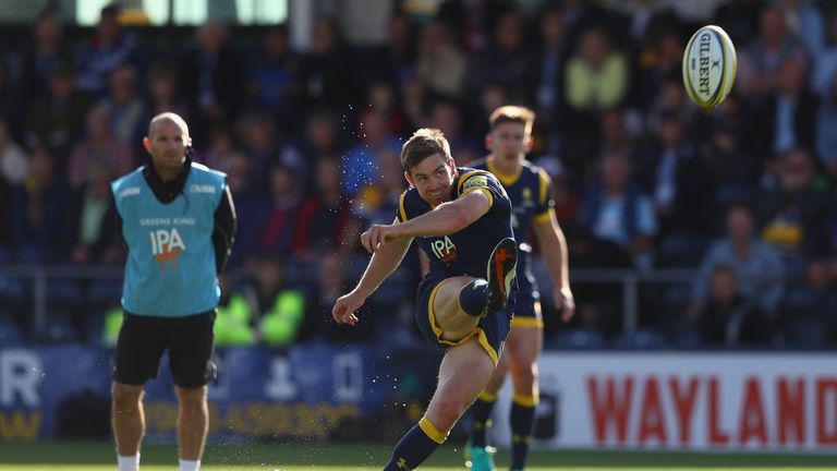 Tom Heathcote converts a penalty