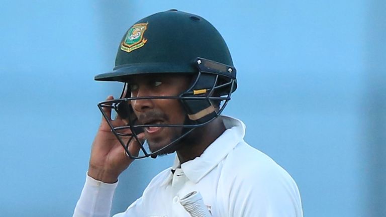 Sabbir Rahman during the BCB XI v England tour match in Chittagong