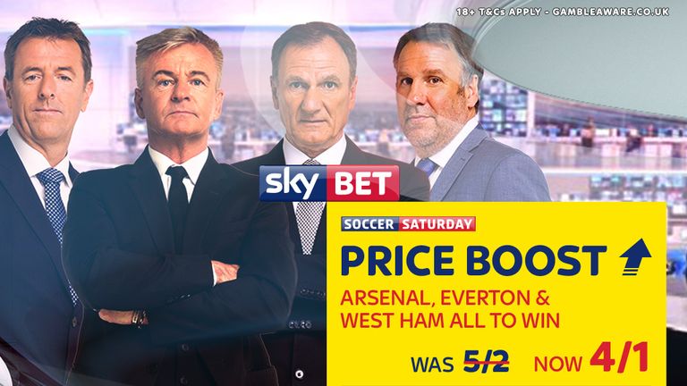 Sky Bet's Soccer Saturday Price Boost