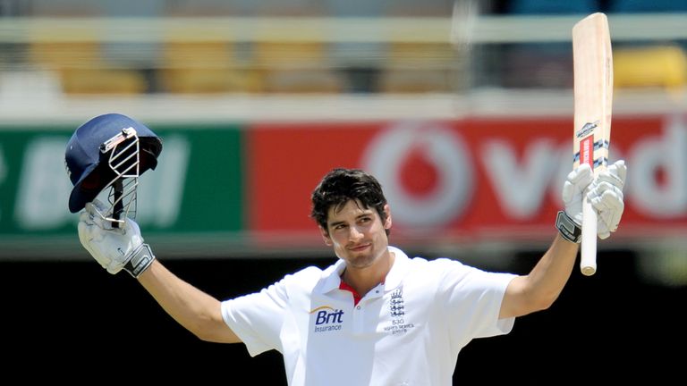 Dumped England cricket captain Alastair Cook tries his hand at darts