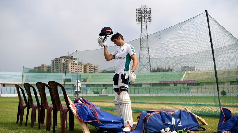 England captain Alastair Cook feels the heat