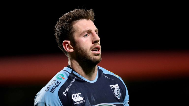 Guinness PRO12, Irish Independent Park, Cork 9/9/2016.Munster vs Cardiff Blues.Cardiff Blues Alex Cuthbert.Mandatory Credit .