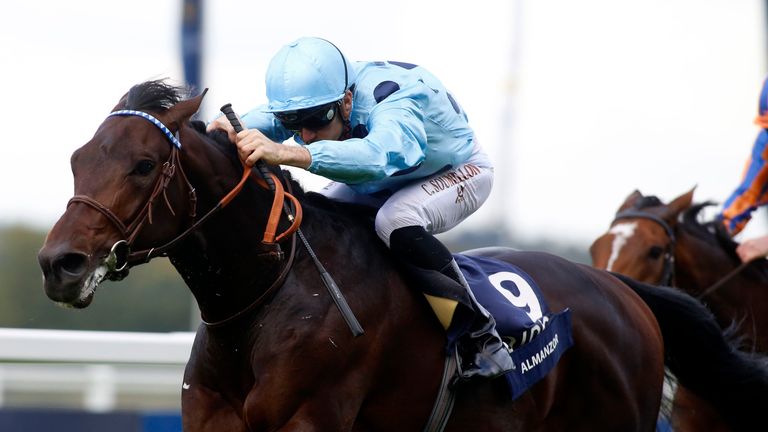 Almanzor ridden by Cristophe Soumilon wins The QIPCO Champion Stakes Race run during the QIPCO British Champions Day at Ascot Racecourse. PRESS ASSOCIATION