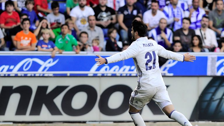 Substitute Alvaro Morata scored his ninth goal of the season to stay Real Madrid's top scorer 
