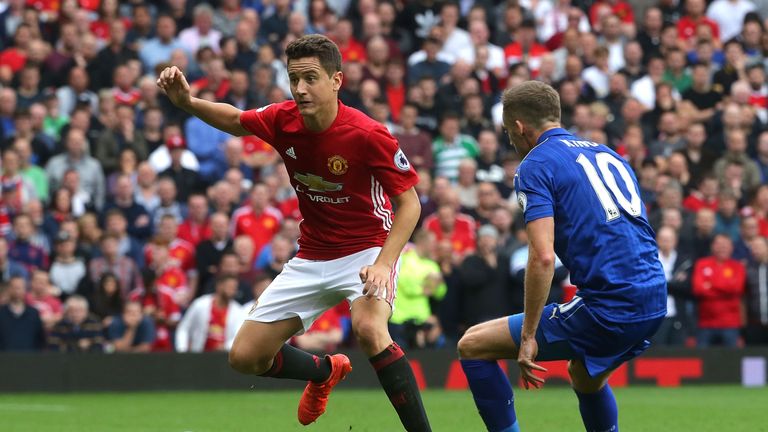 Ander Herrera shone in Manchester United's 4-1 win over Leicester