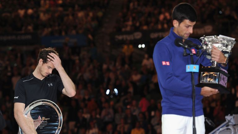 Murray was left reflecting on another defeat to Djokovic in the first major of the year