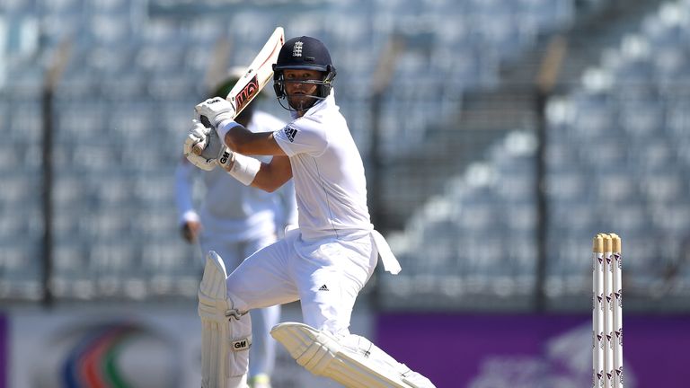 Ben Duckett during the first Test match between Bangladesh and England in Chittagong