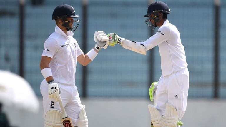 Ben Duckett and Haseeb Hameed of England