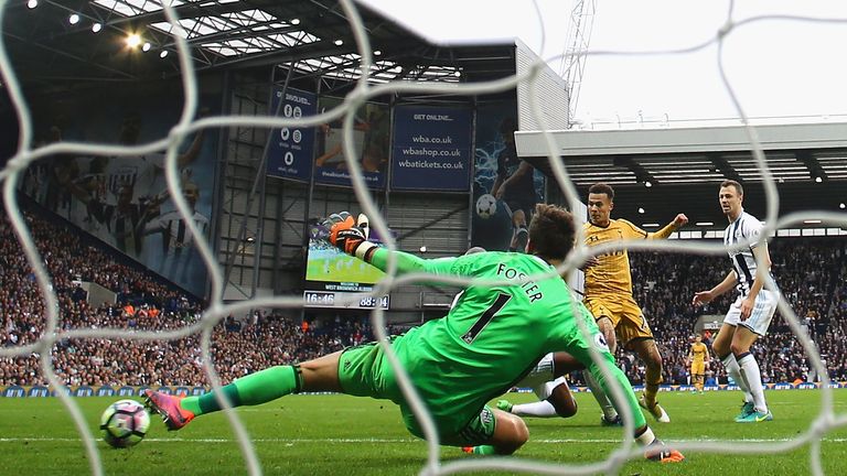 Alli finally beats Foster in the 89th minute to rescue a point for Spurs