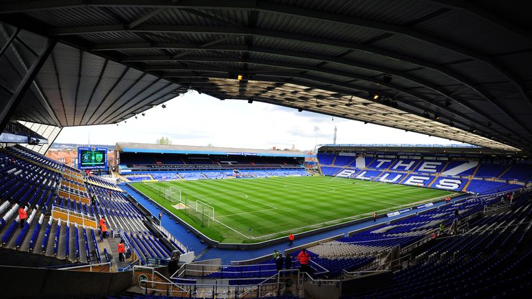 General view of Birmingham City's St Andrews Stadium