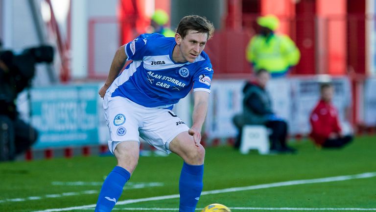 St Johnstone's Blair Alston has made 12 appearances in all competitions since his move from Falkirk in the summer.