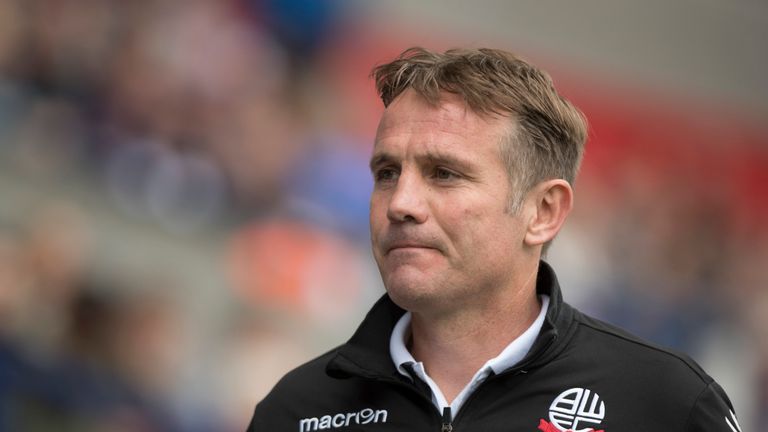 Phil Parkinson, manager of Bolton Wanderers