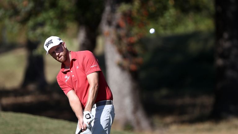 JACKSON, MS - OCTOBER 29:  Chris Kirk plays his second shot on the 15th hole during the Third Round of the Sanderson Farms Championship at the Country Club