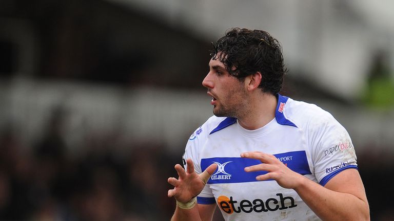 Cory Hill of Newport Gwent Dragons in action during the LV= Cup match between Newport Gwent Dragons and London Wasps at Rodney Parade