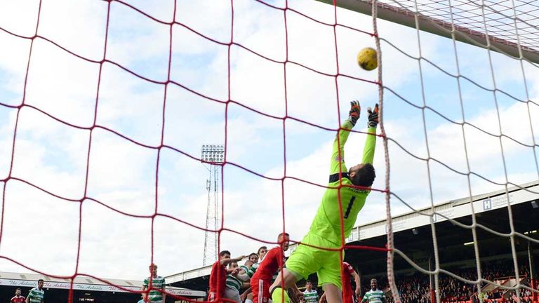 Craig Gordon preserves Celtic's advantage in the fifth minute of added time