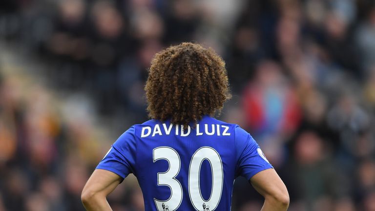 David Luiz was in the thick of the action against Leicester