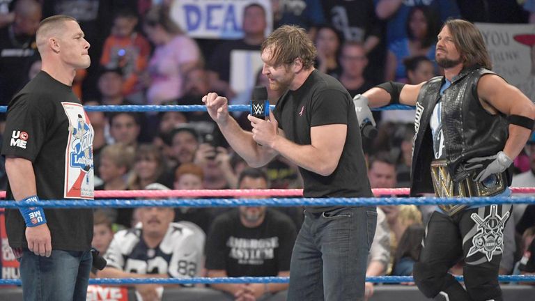 John Cena, Dean Ambrose, AJ Styles