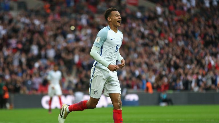 Dele Alli scored England's second goal against Malta