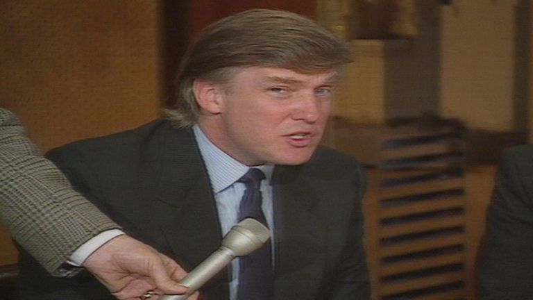 Donald Trump appeared in the 1991/92 Rumbelows Cup fifth round draw