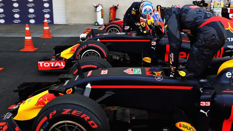 Both Red Bull cars will start Sunday's race on the supersoft tyres