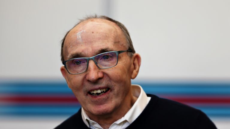Sir Frank Williams is being treated for pneumonia