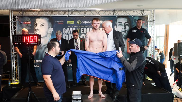 Frankie Gavin and Sam Eggington  weigh in