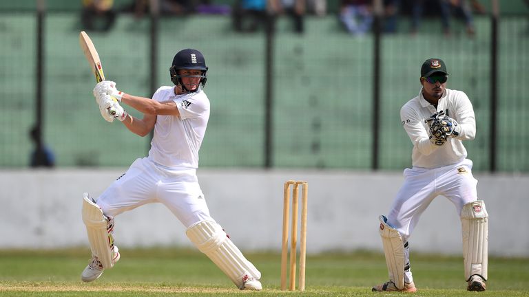 Gary Ballance on the attack against Bangladesh Board XI