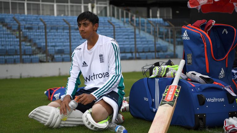 Haseeb Hameed and England were frustrated by a wet outfield in Chittagong