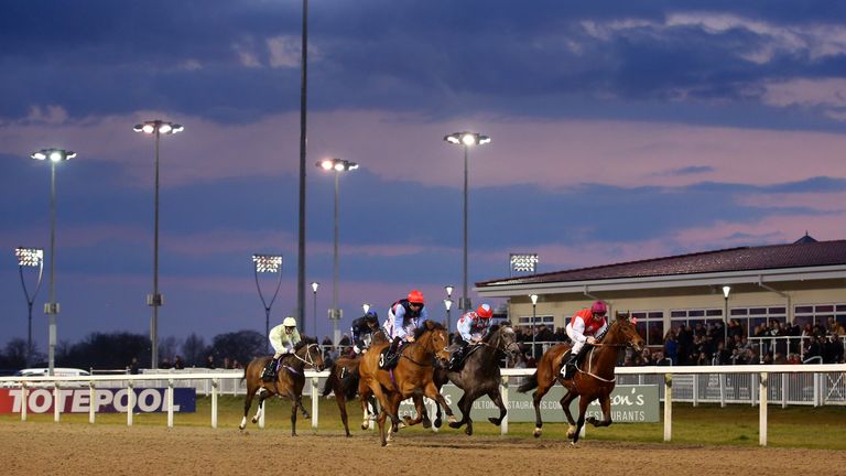 Runners and riders in The totepool Betting on all UK racing handicap stakes at Chelmsford City Racecourse.