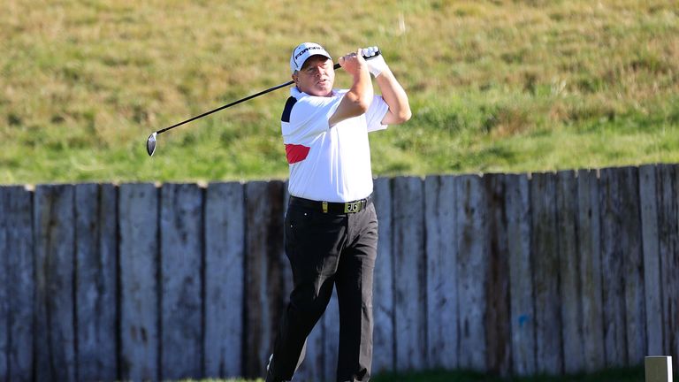 PARIS, FRANCE - SEPTEMBER 10:  Ian Woosnam of Wales in action on the 1st tee during the second round of the Paris Legends Championship played on L'Albatros