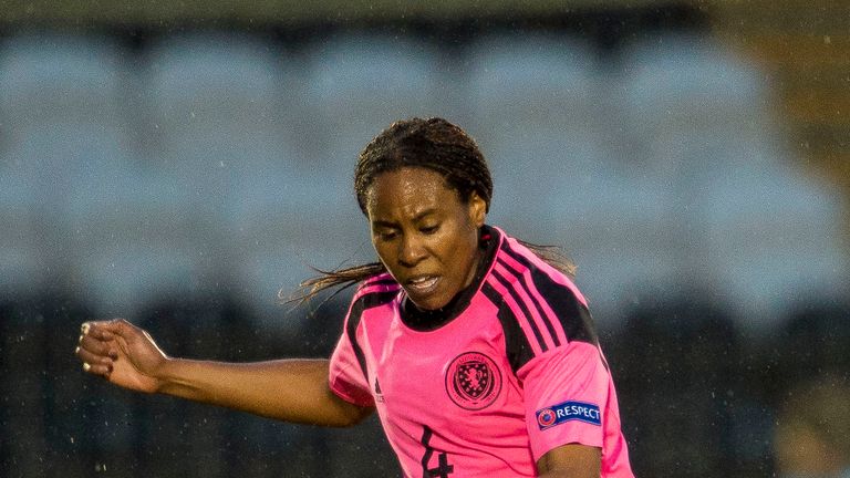 Ifeoma Dieke in action for Scotland