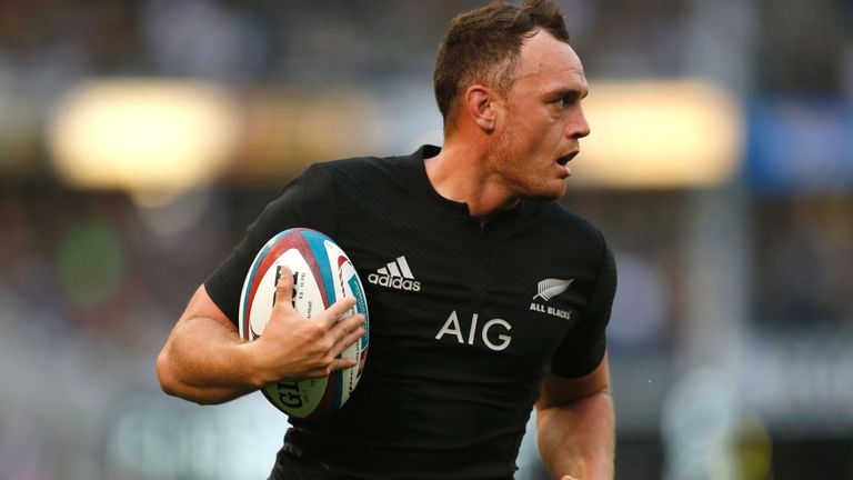 Israel Dagg scores a try during the Rugby Championship match between South Africa and New Zealand at Kingspark Rugby stadium in Durban on OctOBER 8 16