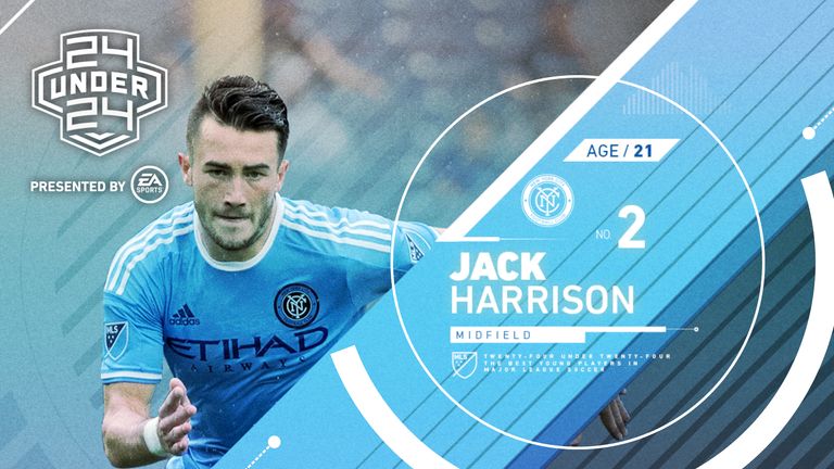 NYCFC midfielder Jack Harrison just misses out on top spot. Pic: MLSsoccer.com