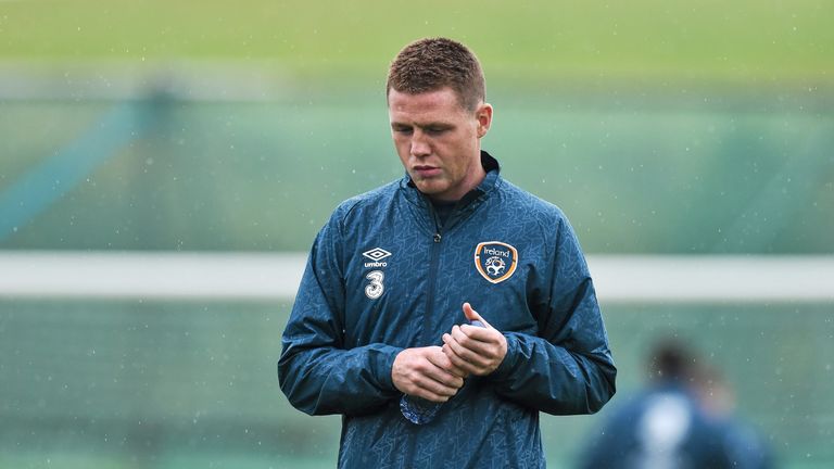 James McCarthy trains with the Republic of Ireland