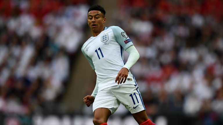 Jesse Lingard made his England debut 