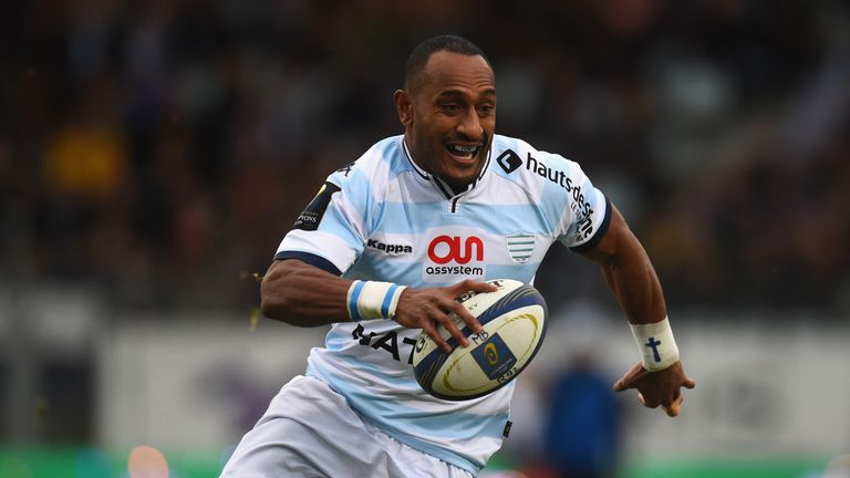 PARIS, FRANCE - DECEMBER 12:  Racing player Joe Rokocoko in action during the European Rugby Champions Cup match between Racing Metro 92 and Northampton Sa