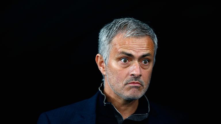 KIEV, UKRAINE - OCTOBER 20:  Jose Mourinho of Chelsea looks on prior to kick off during the UEFA Champions League Group G match between FC Dynamo Kyiv and 