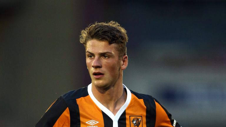 BARNSLEY, ENGLAND - JULY 26:  Josh Tymon of Hull City during the  Pre-Season Friendly match between Barnsley and Hull City at Oakwell Stadium on July 26, 2