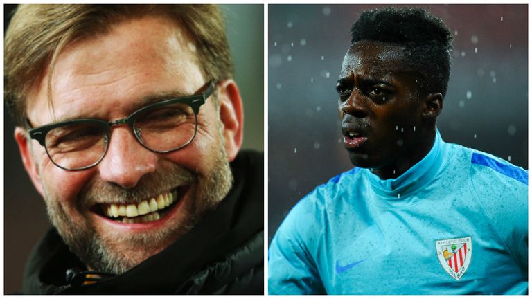 Jurgen Klopp is reportedly eyeing up a move for Inaki Williams 