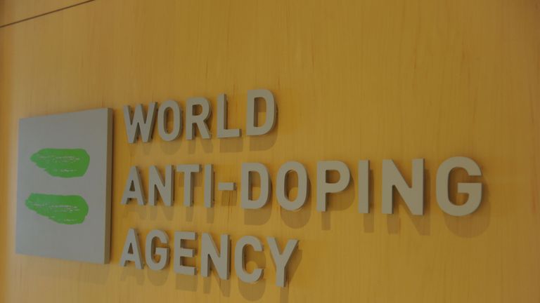 Picture of the logo of World Anti-Doping Agency (WADA) 