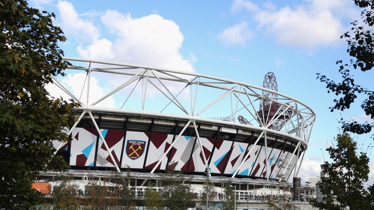 LONDON, ENGLAND - OCTOBER 22:  A general view of the stadium prior to the Premier League match between West Ham United and Sunderland at Olympic Stadium on