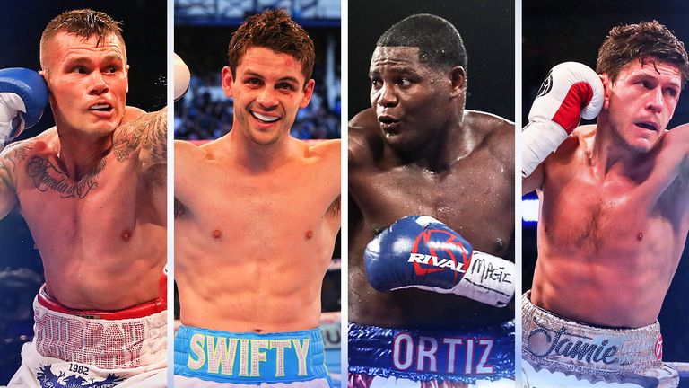 (L-R) Martin Murray, Stephen Smith, Luis Ortiz and Jamie McDonnell