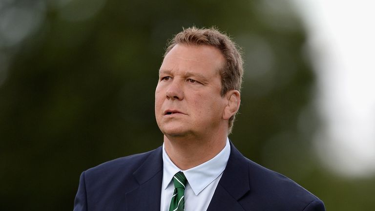 NOTTINGHAM, ENGLAND - AUGUST 28:  Nottingham Rugby coach Martin Haag during a friendly match at Lady Bay on August 28, 2015 in Nottingham, England.  (Photo