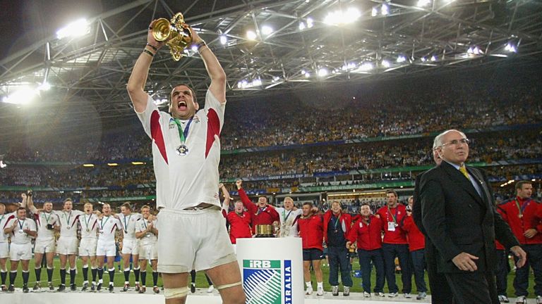 Martin Johnson captained England to World Cup glory in 2003